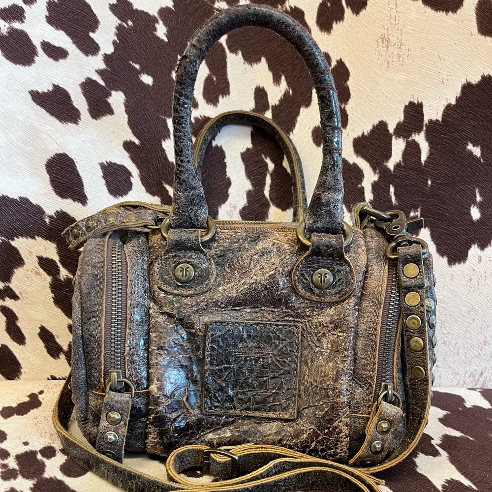 FRYE SMALL STUDDED CROSSBODY
